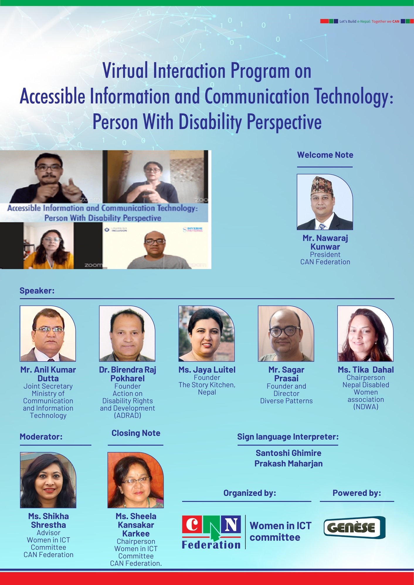 “Accessible Information and Communication Technology : The person with Disability Perspective”